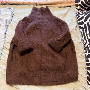 H&M Brown Mohair Turtleneck Sweater